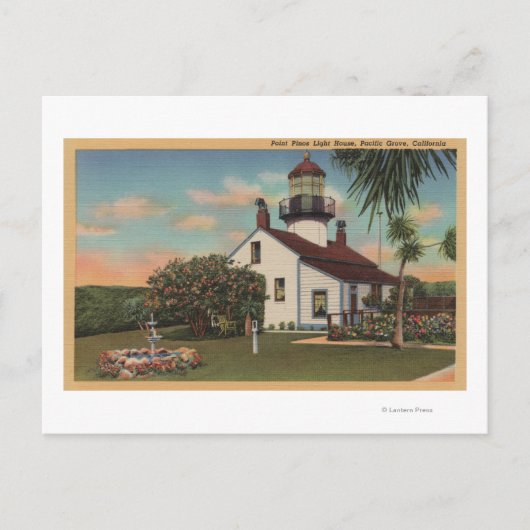 Pacific Grove, CA - Point Pinos Light House Uitzic Briefkaart (Voorkant)