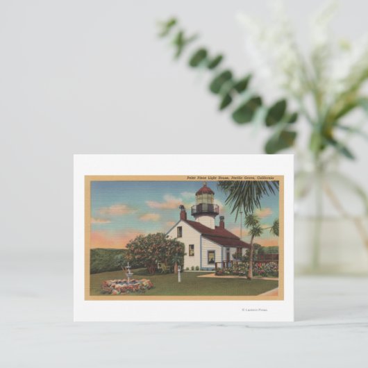 Pacific Grove, CA - Point Pinos Light House Uitzic Briefkaart (Staand voorkant)
