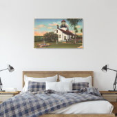 Pacific Grove, CA - Point Pinos Light House Uitzic Canvas Afdruk (Insitu (Slaapkamer))