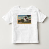 Pacific Grove, CA - Point Pinos Light House Uitzic Kinder Shirts (Voorkant)