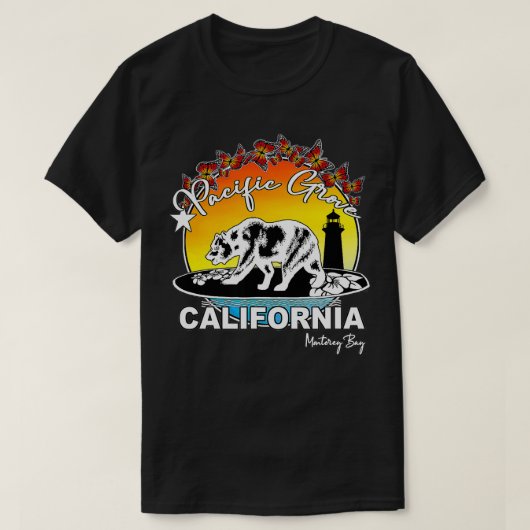 Pacific Grove California Monterey Bay Souvenir T-shirt (Design voorkant)