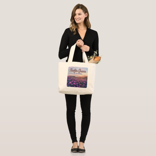 Pacific Grove Californië Monterey Magic Paarse Grote Tote Bag (Voorkant (model))