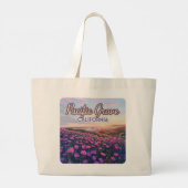 Pacific Grove Californië Monterey Magic Paarse Grote Tote Bag (Achterkant)