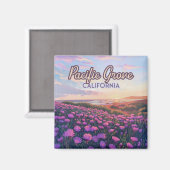 Pacific Grove Californië Monterey Magic Paarse Magneet (Voorkant / Achterkant)