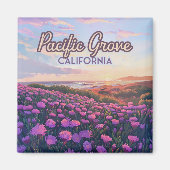 Pacific Grove Californië Monterey Magic Paarse Magneet (Voorkant)