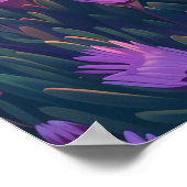 Pacific Grove Californië Monterey Magic Paarse Poster (Hoek)