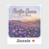 Pacific Grove Californië Monterey Magic Paarse Sticker (Vel)