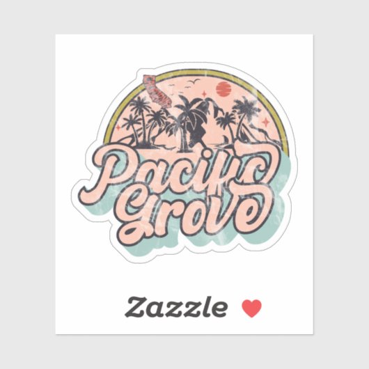 Pacific Grove, Californië Sticker (Vel)