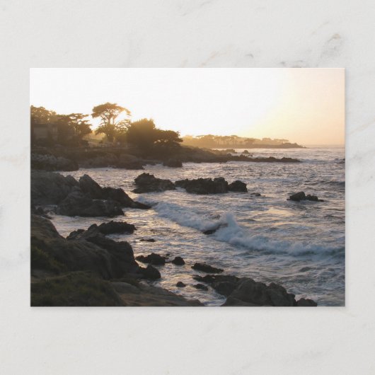Pacific Grove Sunset Briefkaart (Voorkant)