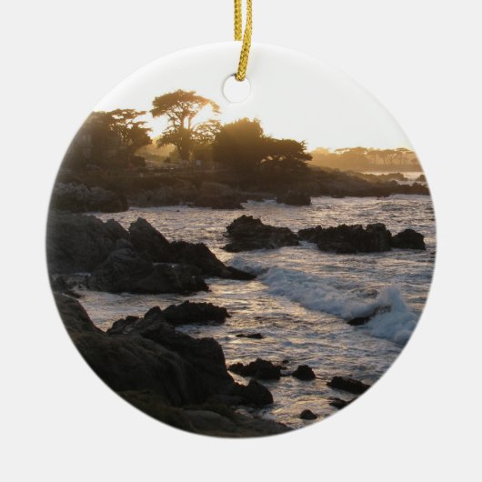 Pacific Grove Sunset Keramisch Ornament (Voorkant)