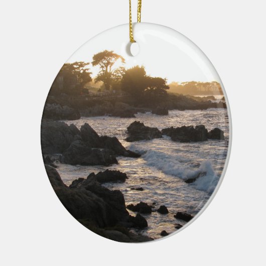 Pacific Grove Sunset Keramisch Ornament (Links)