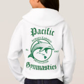 pacific gymnastics witte pullover trui  (Achterkant)