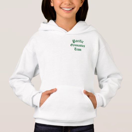 pacific gymnastics witte pullover trui  (Voorkant)
