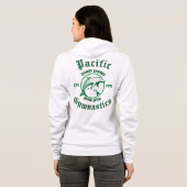 pacific gymnastics witte rits hoodie (Achterkant volledig)
