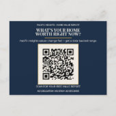 Pacific Heights Luxury Home Value QR Code Realtor  Briefkaart (Voorkant)