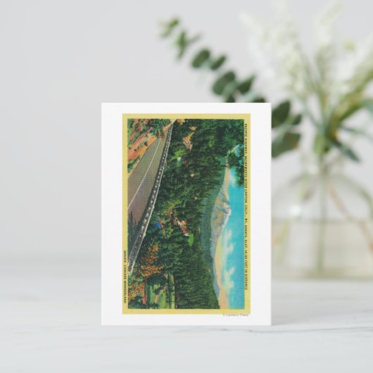 Pacific Highway met Mt. Shasta op afstand Briefkaart (Staand voorkant)