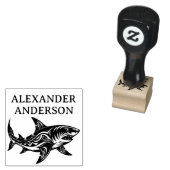 Pacific Island Haai Personaliseer Rubberstempel (Gestempeld)
