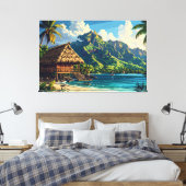 Pacific island landscape 002 canvas afdruk (Insitu (Slaapkamer))