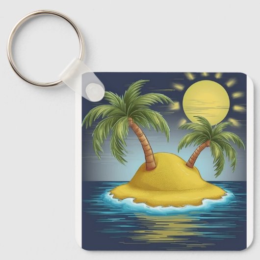 Pacific Island  Sleutelhanger (Voorkant)