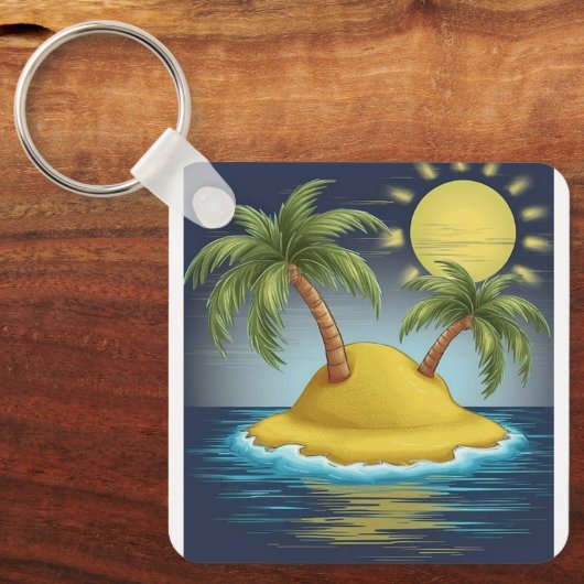 Pacific Island  Sleutelhanger (Voorkant)