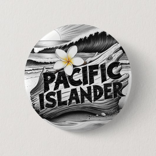 Pacific Islander Pride Ronde Button 5,7 Cm (Voorkant)