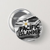 Pacific Islander Pride Ronde Button 5,7 Cm (Voorkant /achterkant)