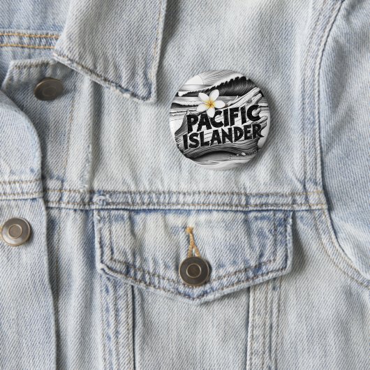 Pacific Islander Pride Ronde Button 5,7 Cm (In situ)