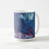Pacific kookt over 3 Deep Blue Abstract Mok (Voorkant rechts)