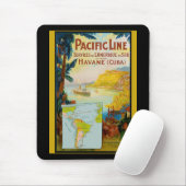 Pacific Line Vintage Travel Muismat (Met muis)