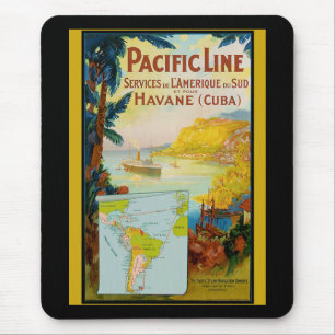 Pacific Line Vintage Travel Muismat