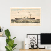 Pacific Mail Steam Ship Co's Golden City (0640A) Poster (Thuiskantoor)