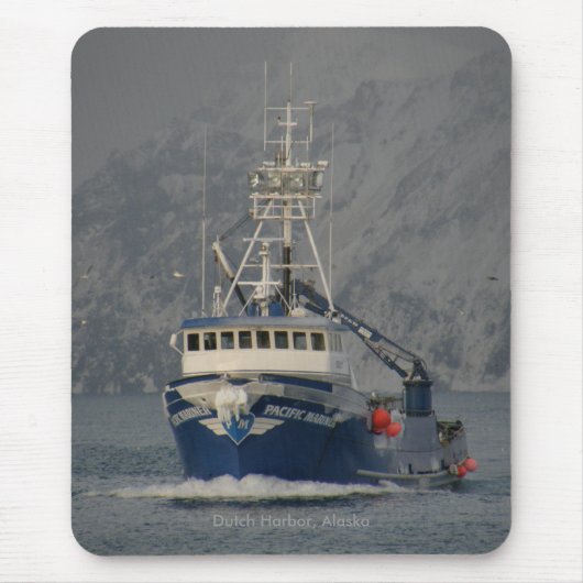 Pacific Mariner, Crab Boat in Dutch Harbour, Alask Muismat (Voorkant)