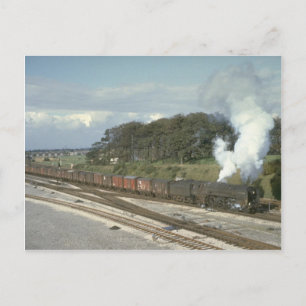Pacific No. 70010 machtigt een vracht uit Kingmoor Briefkaart