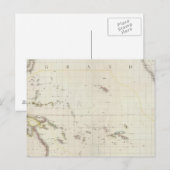 Pacific North American Map Briefkaart (Voorkant / Achterkant)