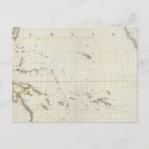 Pacific North American Map Briefkaart