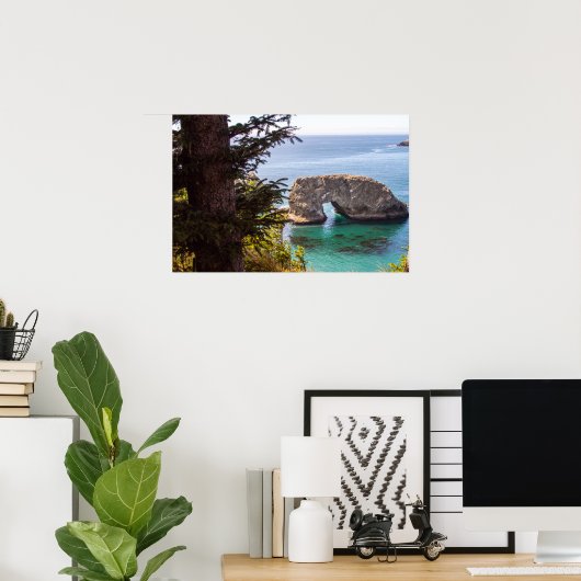 Pacific North West Ocean View Poster (Thuiskantoor)