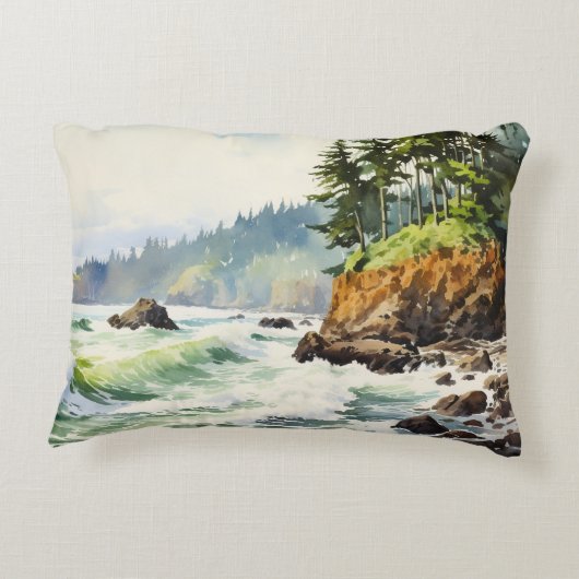 Pacific Northwest Accent Kussen (Achterkant)