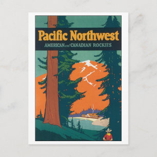 Pacific Northwest American en Canadian Rockies Briefkaart