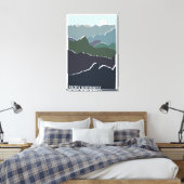 Pacific Northwest Canvas Afdruk (Insitu (Slaapkamer))
