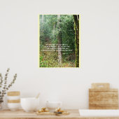 Pacific Northwest Forest Isaiah 41:10 Print (Keuken)