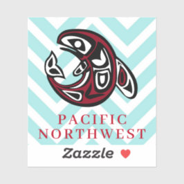 Pacific Northwest Indiaanse orka kunst Sticker