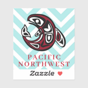 Pacific Northwest Indiaanse orka kunst Sticker