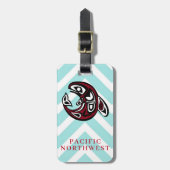 Pacific Northwest Indiaanse Orka Souvenir Bagagelabel (Voorkant verticaal)