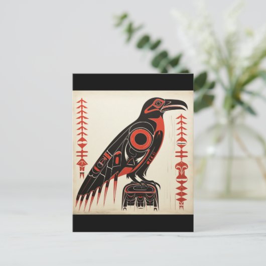 Pacific Northwest kunststijl Briefkaart (Staand voorkant)