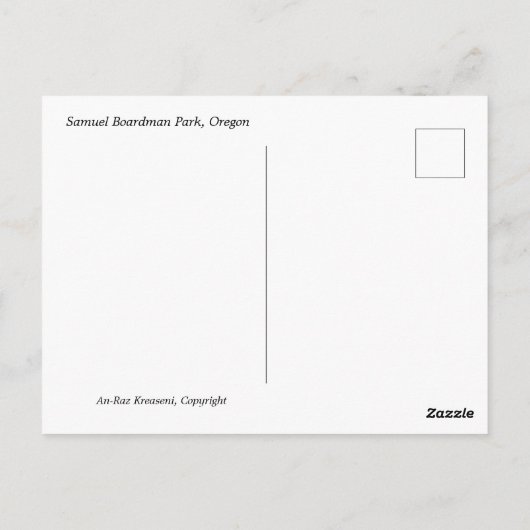 Pacific Northwest Landscape Briefkaart (Achterkant)