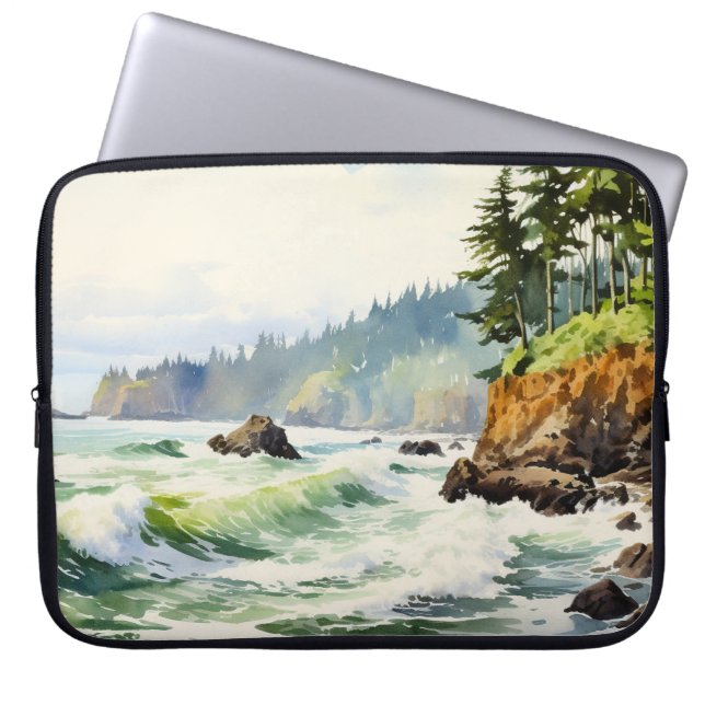 Pacific Northwest Laptop Sleeve (Voorkant)