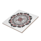 Pacific Northwest Native American Art Mandala Tegeltje (Zijkant)