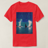 Pacific Northwest Native Orca Killer Whale A line T-shirt (Design voorkant)