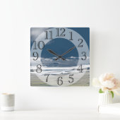 Pacific Northwest Ocean Dreams Vierkante Klok (Huis)