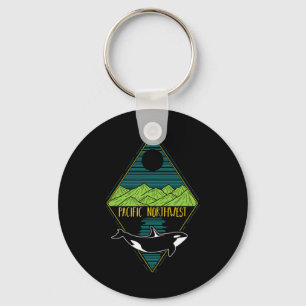 Pacific Northwest Orca — walvisboom — Ocean P Sleutelhanger